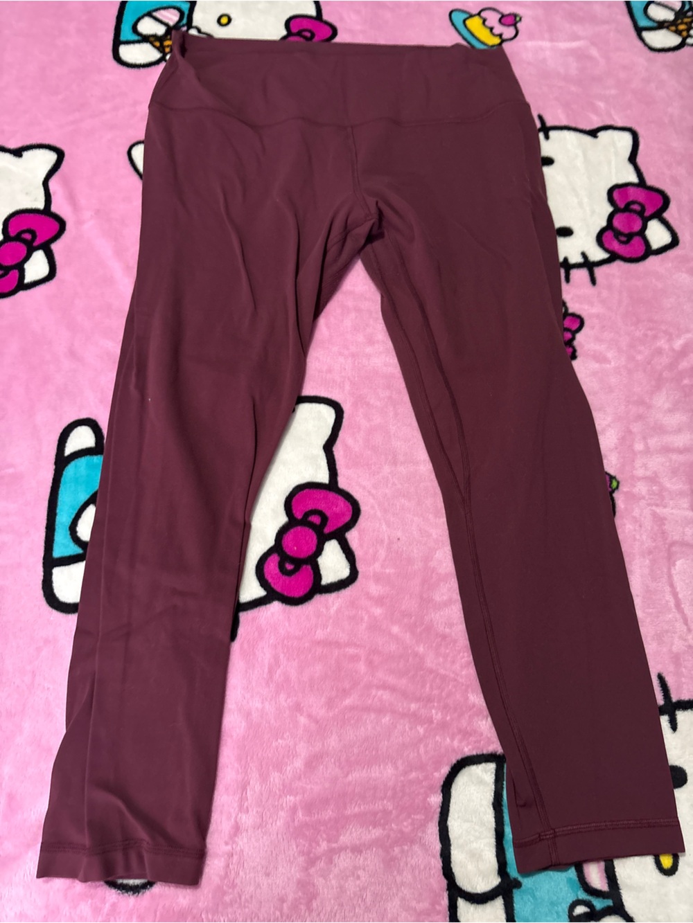 lululemon athletica Burgundy High-Rise Leggings